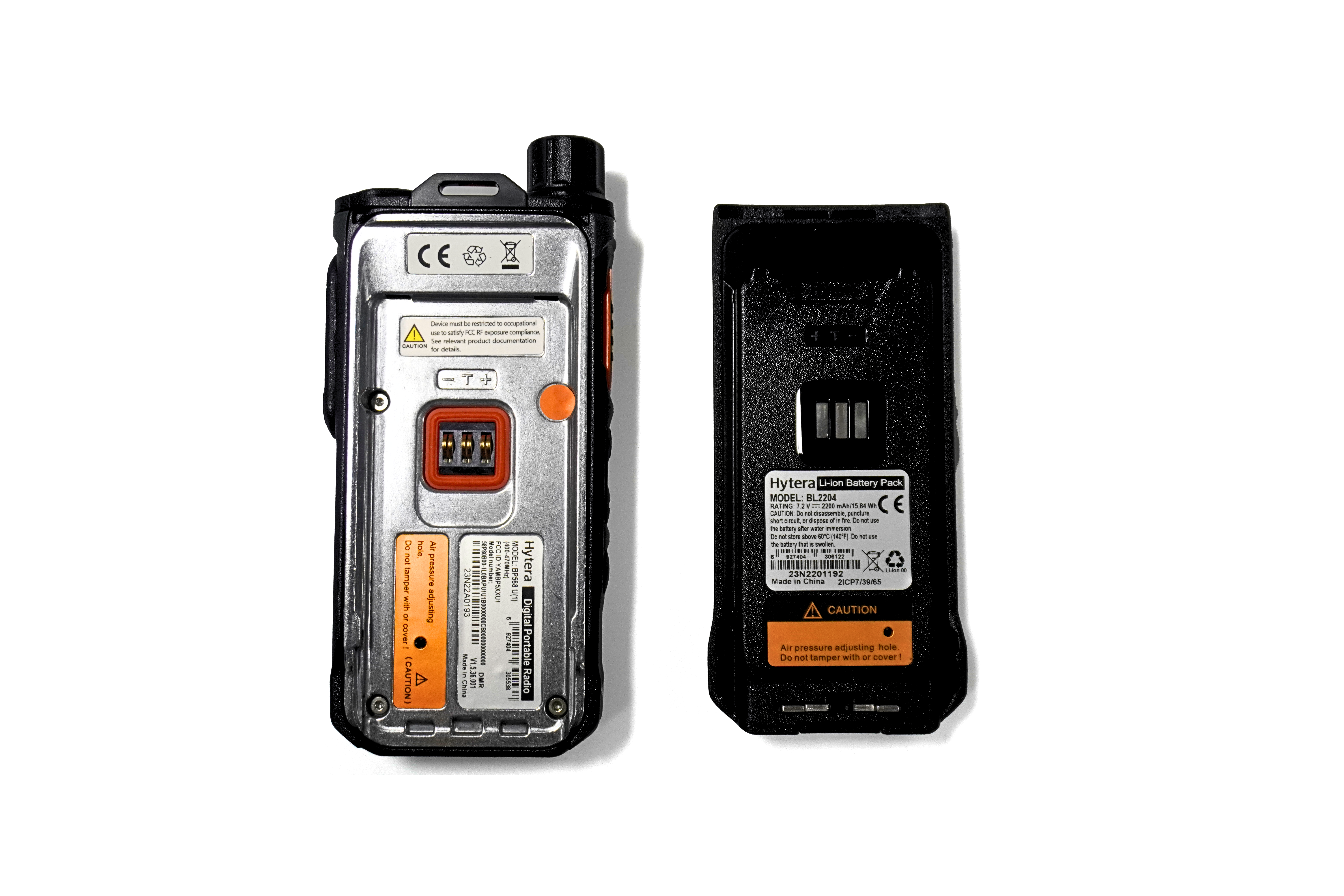 Hytera BP568 detail view